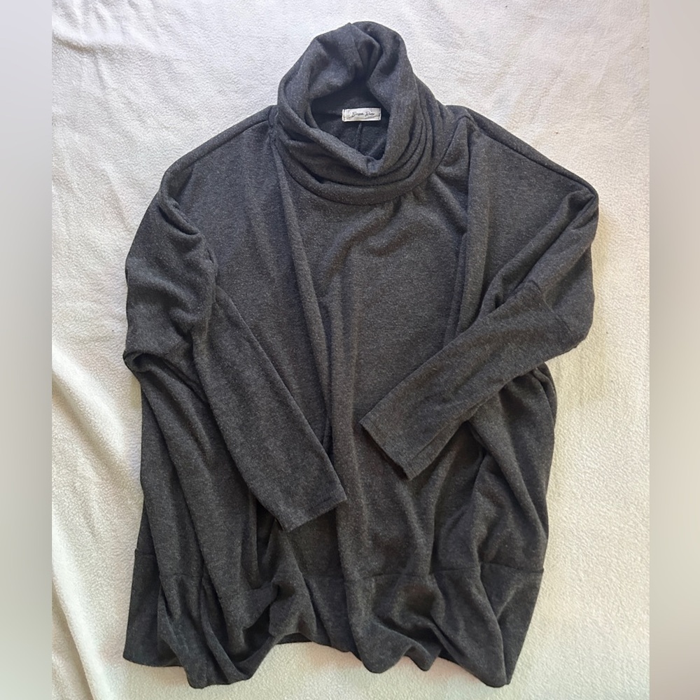 Beeson River Women’s Oversized Turtle Neck Tunic Sweater Pullover size M